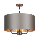 David Hunt Lighting Sloane 3Lt Pendant Bronze with Bespoke Shade SLO03